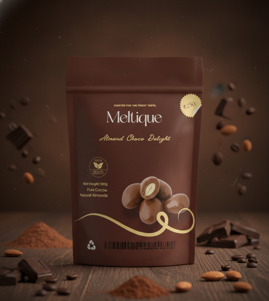 Meltique Almond Choco Packaging